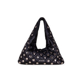 MSGM Kids Borsa a Spalla Nera con Borchie per Bambine