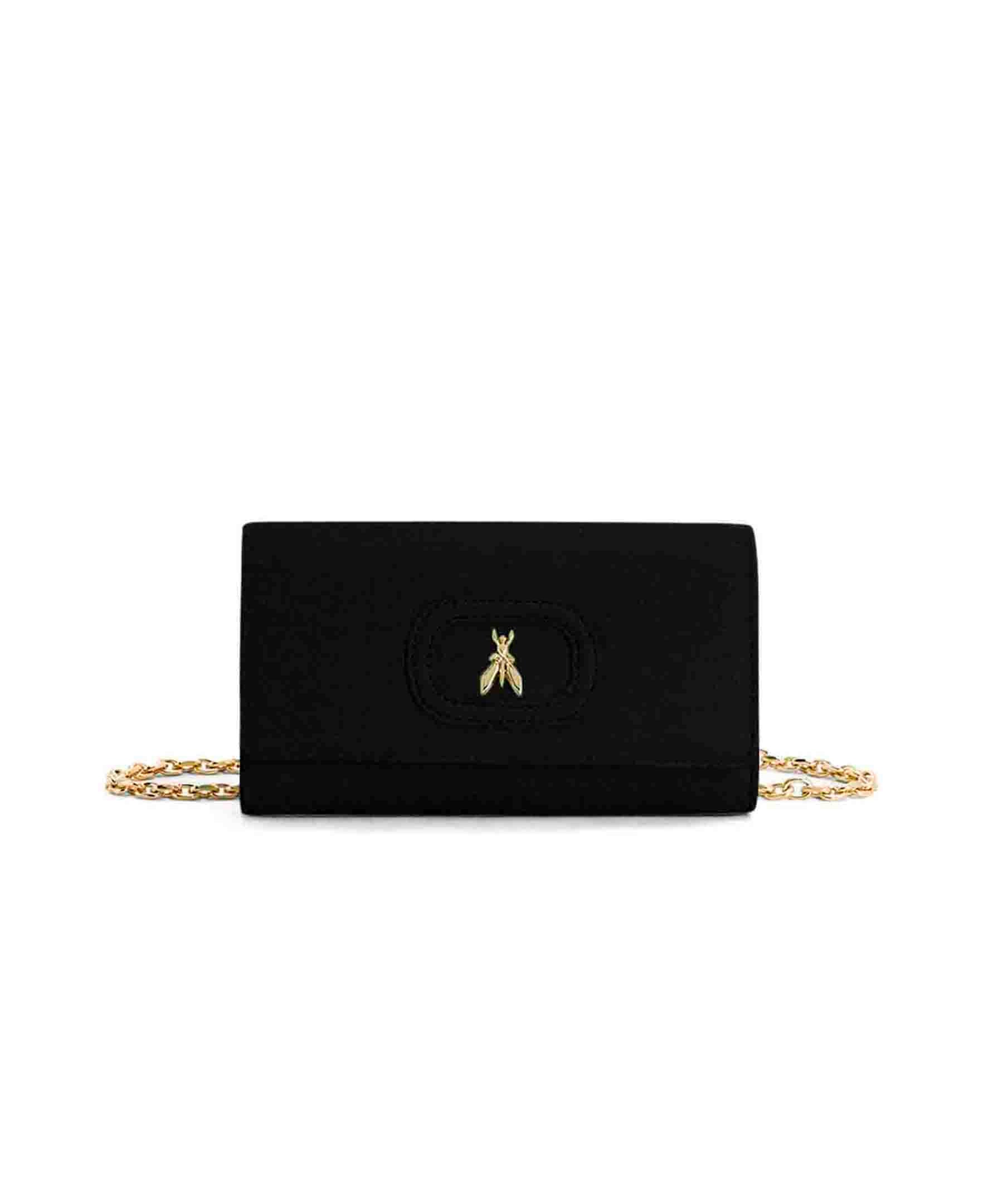 Patrizia Pepe Borsa Pochette con Tracolla Nera per Bambine