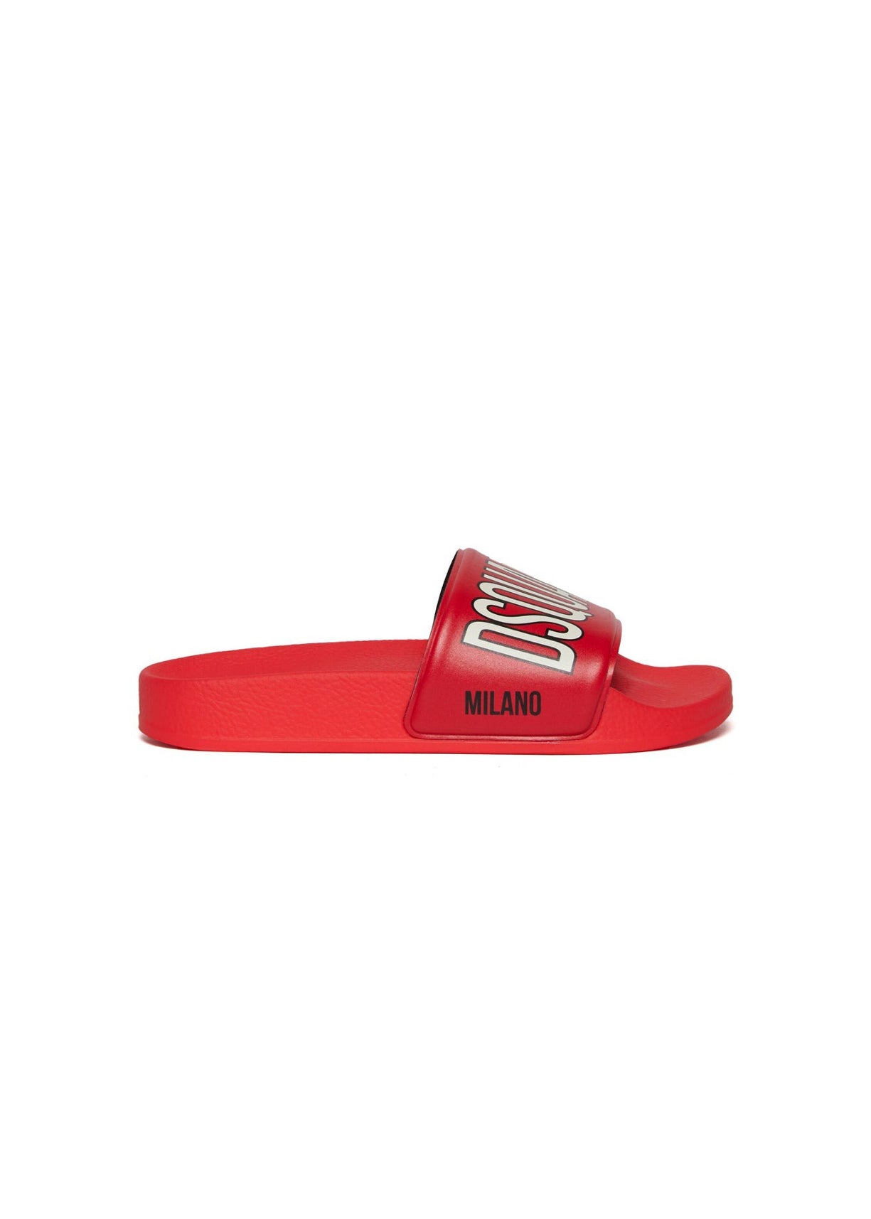 Dsquared2 Kids Ciabatta Rossa con Logo per Bambini