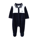 Boss Kids Tutina  Blue Navy in Ciniglia per Neonati