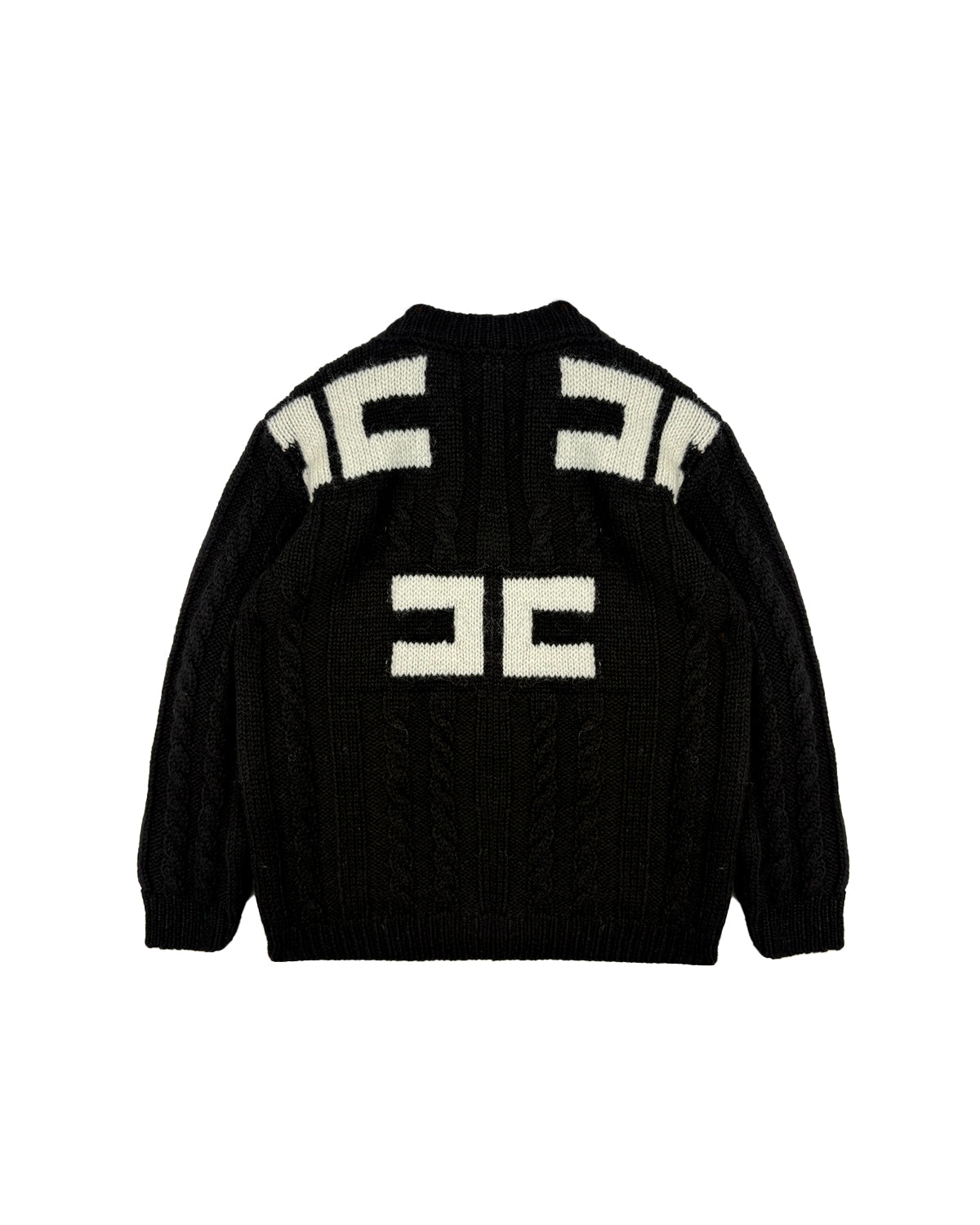 Elisabetta Franchi La mia Bambina Cardigan Nero per Neonate