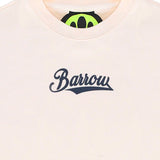 Barrow Kids T-Shirt Crema con Stampa Retro Multicolor per Bambini