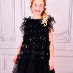 Angel's Face Kids Abito in Tulle Nero per Bambine