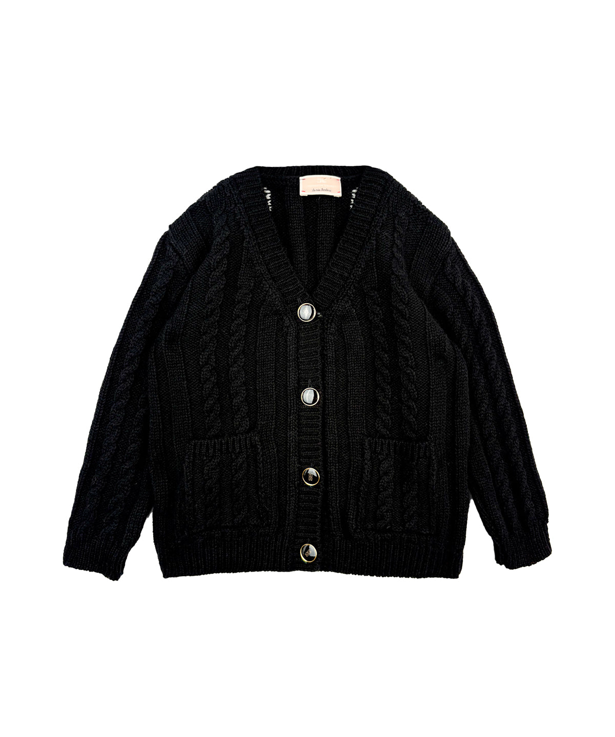 Elisabetta Franchi La mia Bambina Cardigan Nero per Neonate