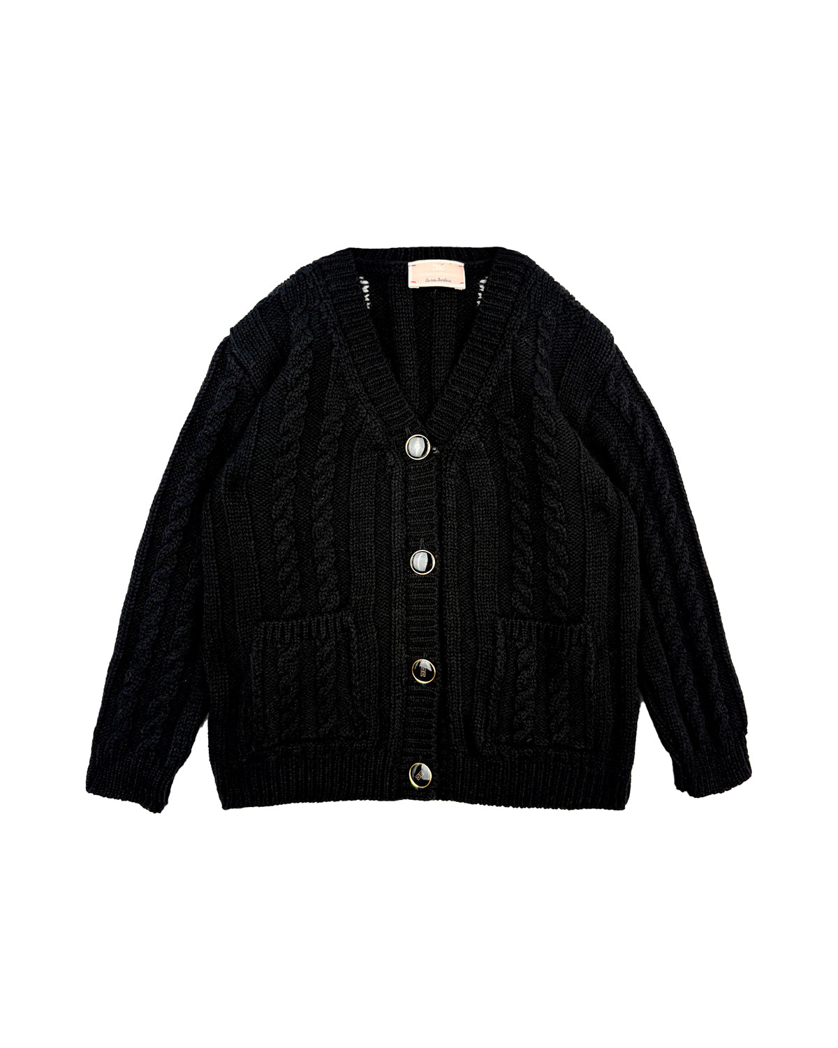 Elisabetta Franchi La mia Bambina Cardigan Nero per Neonate