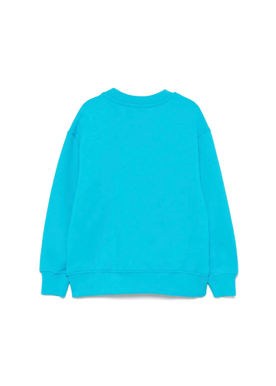MSGM Kids Felpa Turchese con Stampa Graffiti per Bambini (retro)