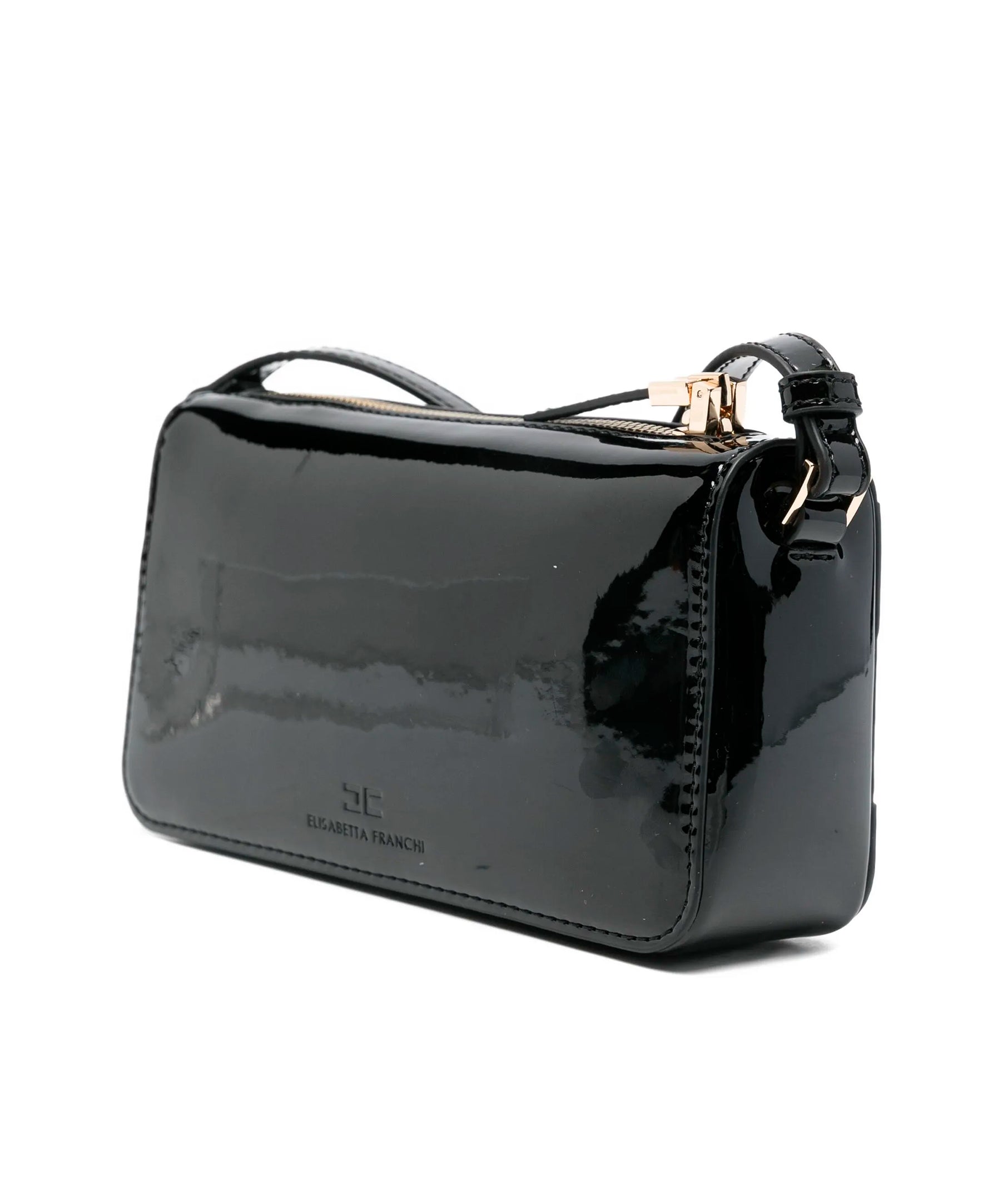 Elisabetta Franchi La Mia Bambina Borsa a Tracolla Nero con Logo per Bambine