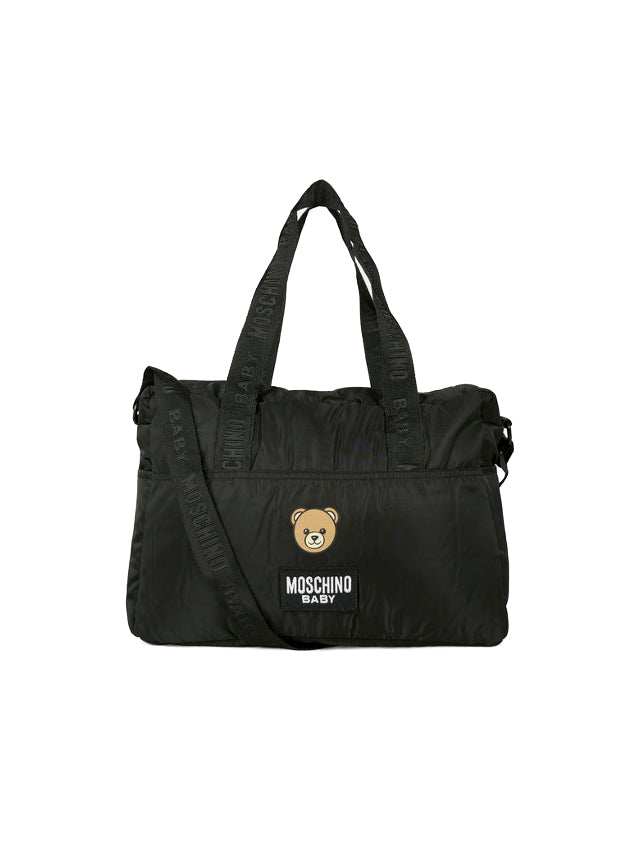 Moschino Kids Borsa Mamma Nera con Fasciatoio