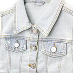 Vicolo Gilet Denim Blu per Bambine