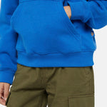 Dickies Kids Felpa Azzurra con Cappuccio con Micro Logo per Bambini (dettaglio)