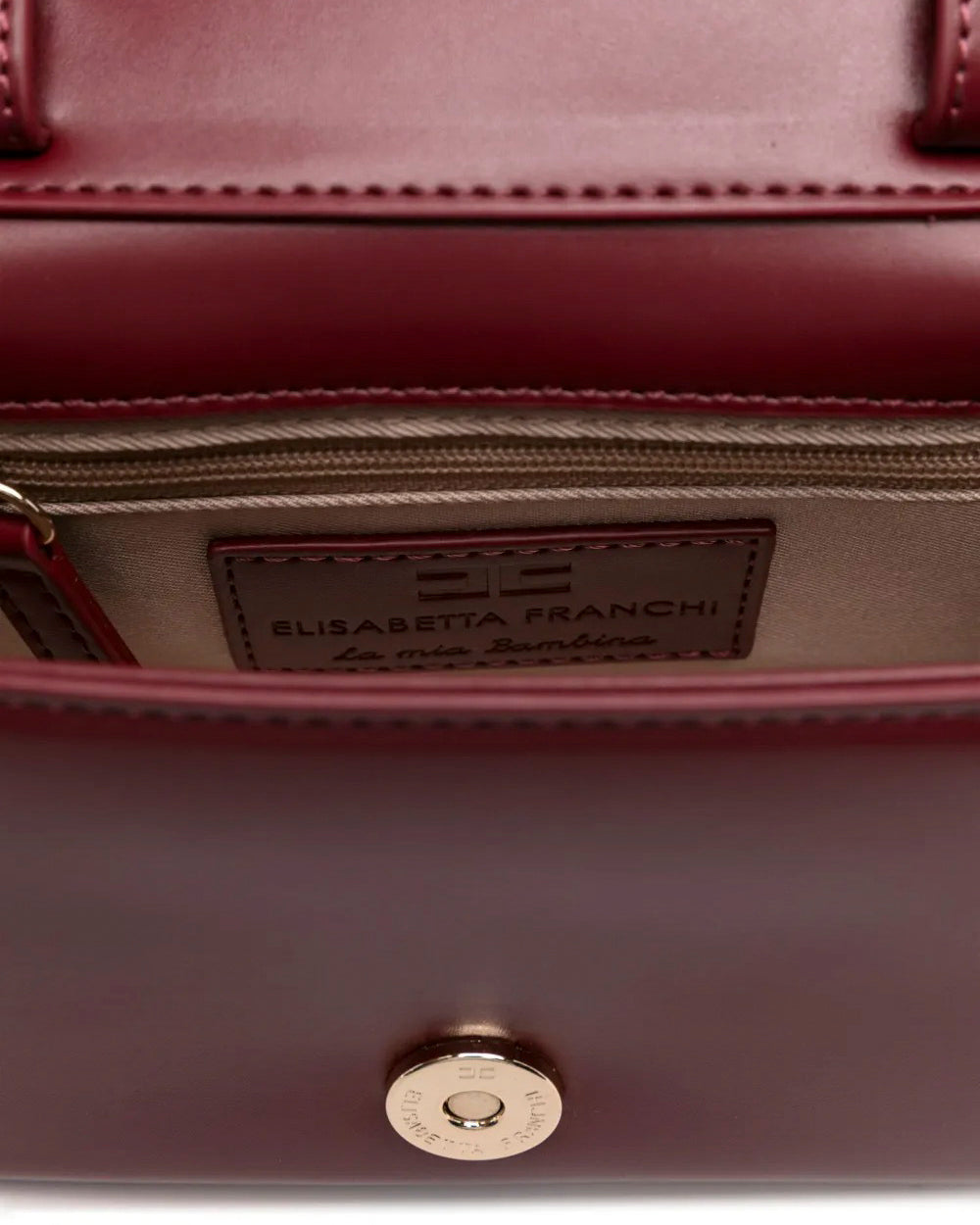 Elisabetta Franchi La Mia Bambina Borsa a Tracolla Cherry con Logo per Bambine