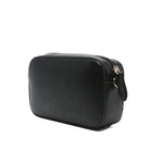 Twinset Kids Borsa a tracolla Nera con Logo Goffrato per Bambine