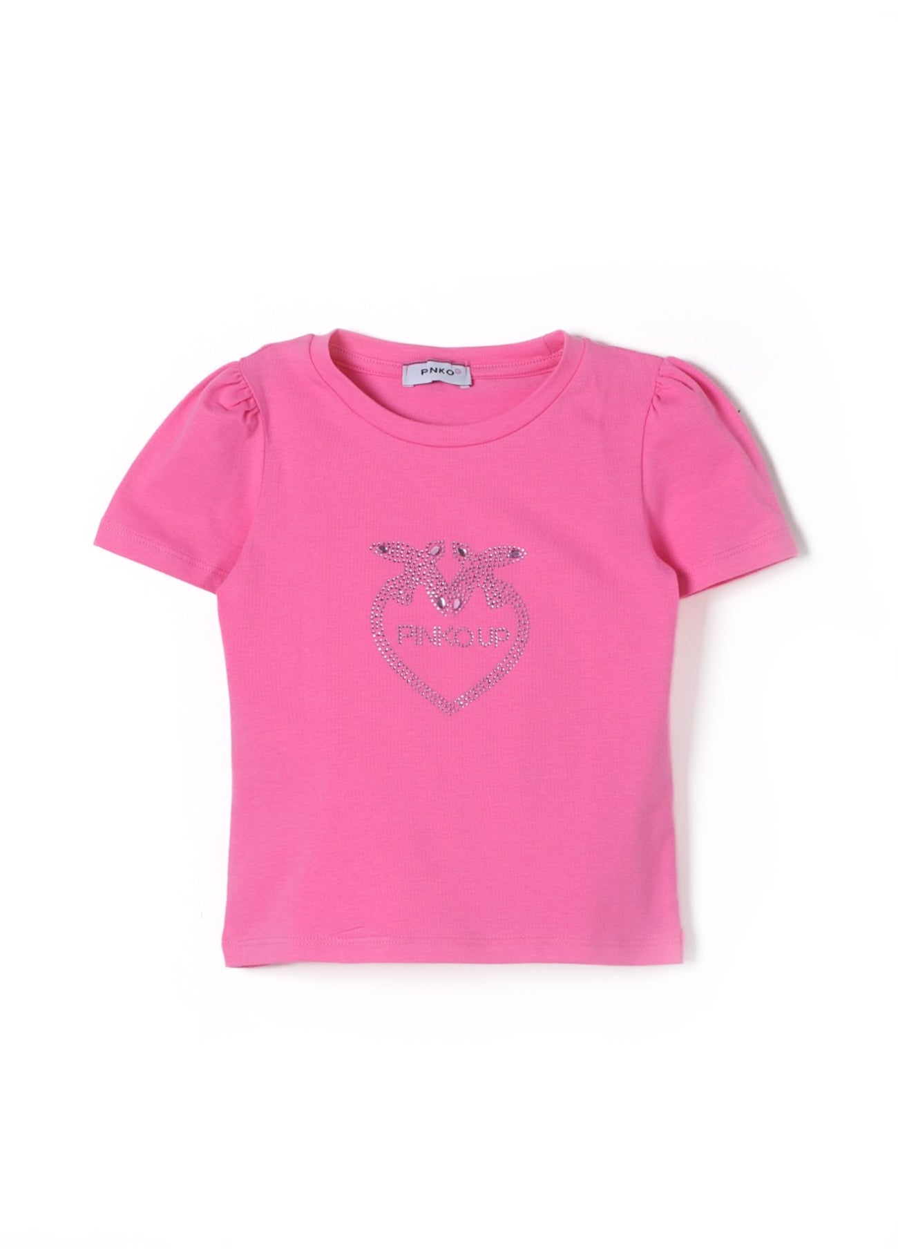 Pinko Kids T-Shirt Fucsia con Logo