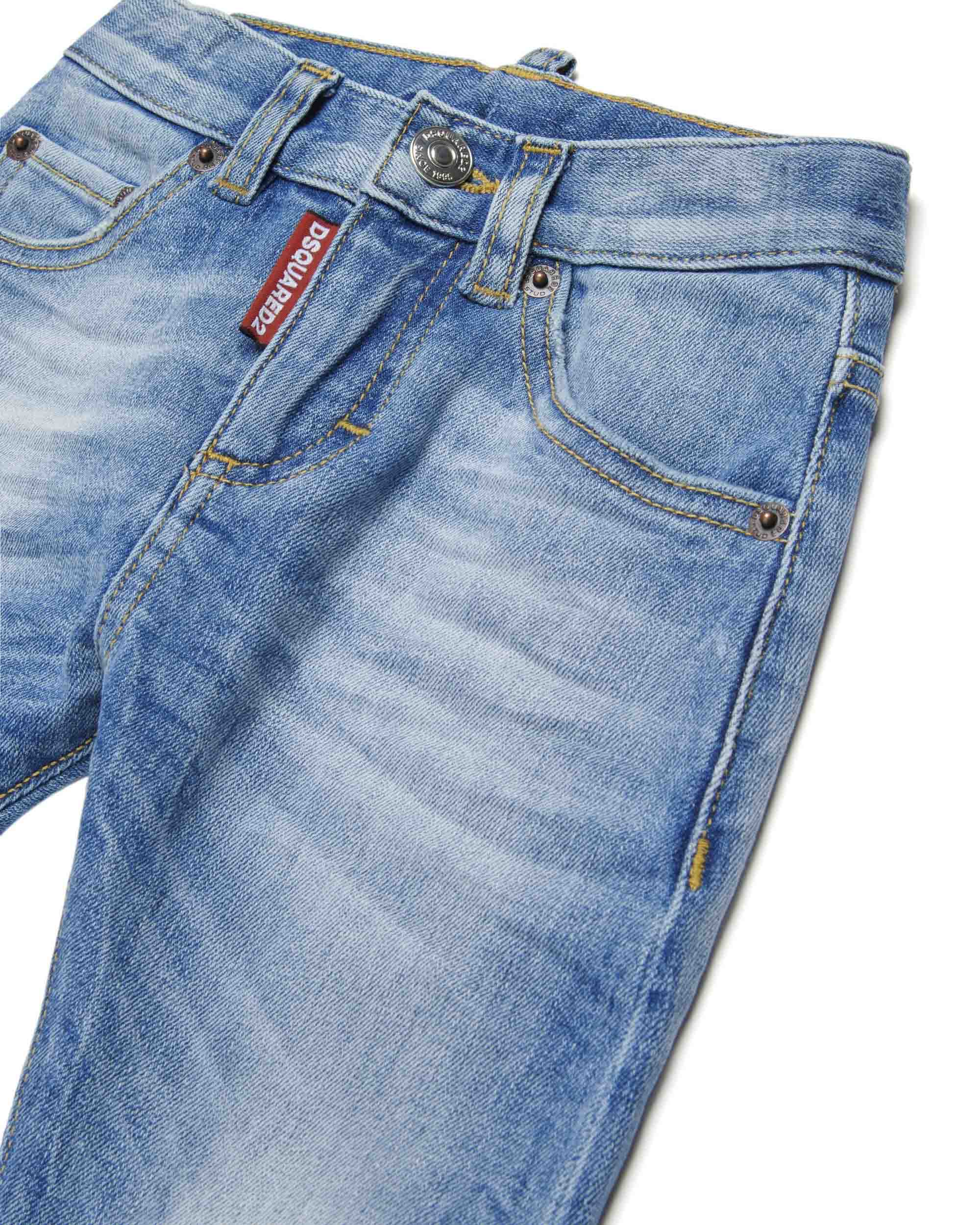 Dsquared2 Kids Jeans Slim Fit Denim per Neonati
