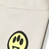 Barrow Kids Cream Logo Print Fleece Pants for Babies