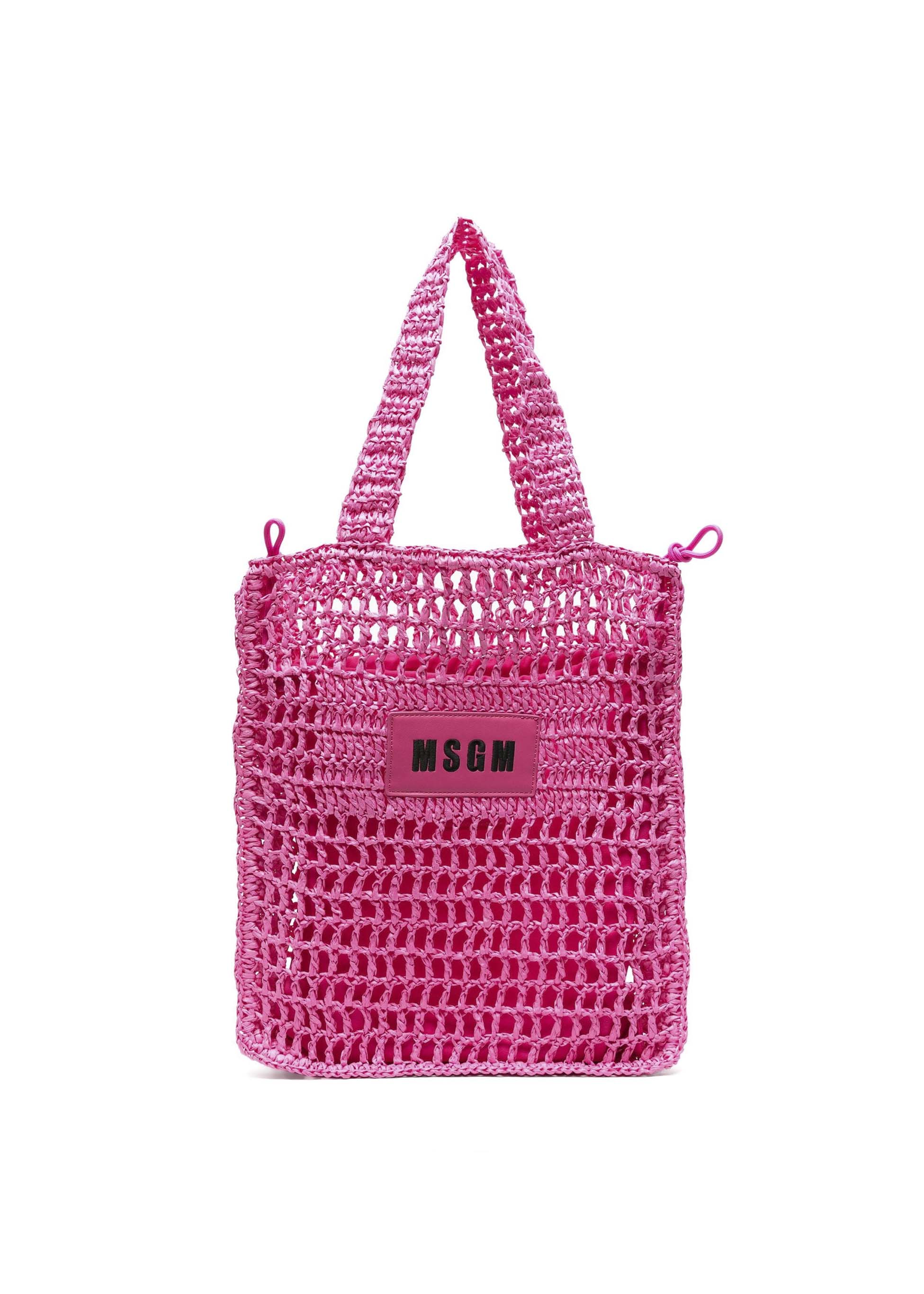 MSGM Kids Borsa a Spalla Fucsia Florence Kids (fronte)