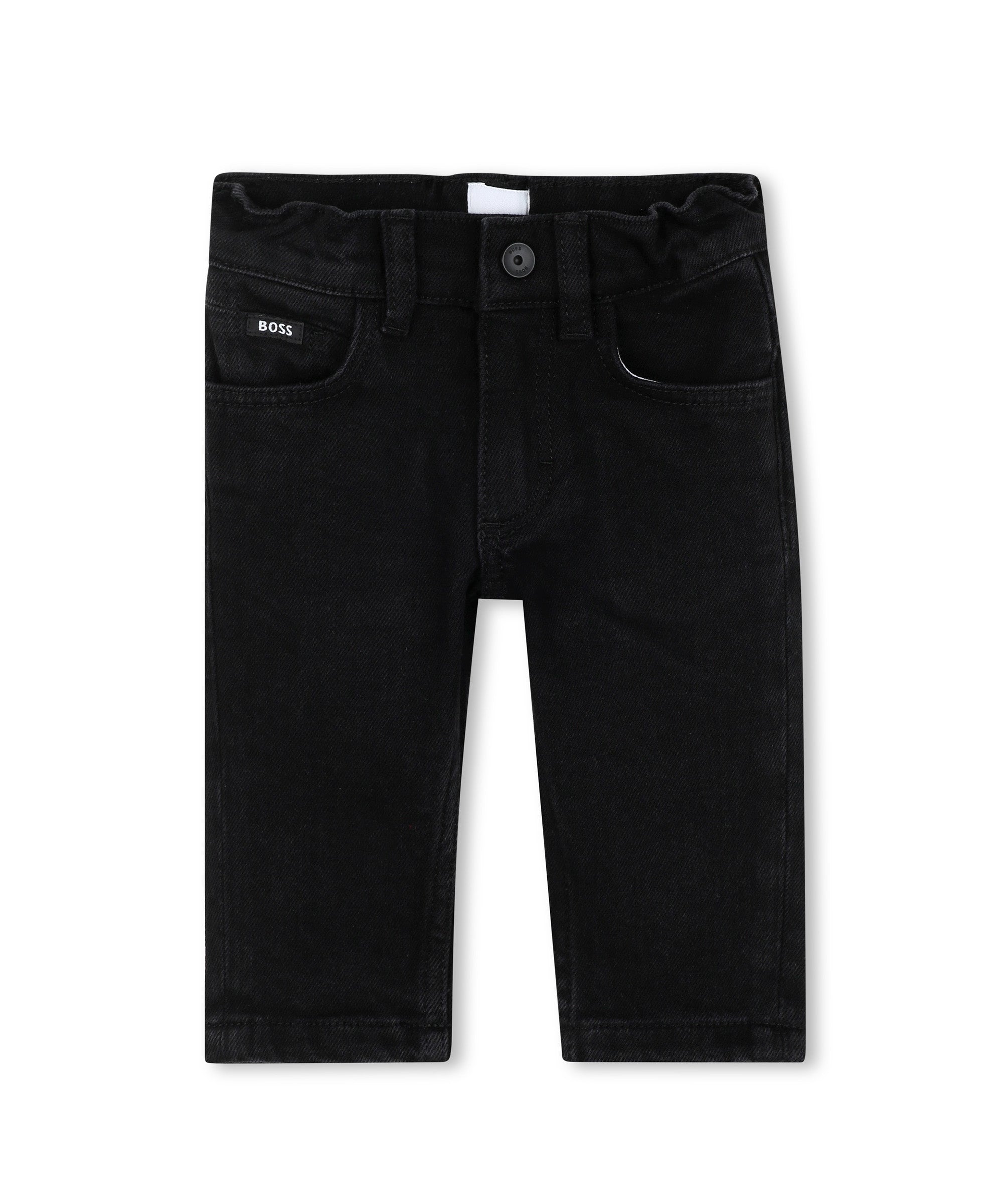 Boss Kids Denim Jeans Nero per Neonati