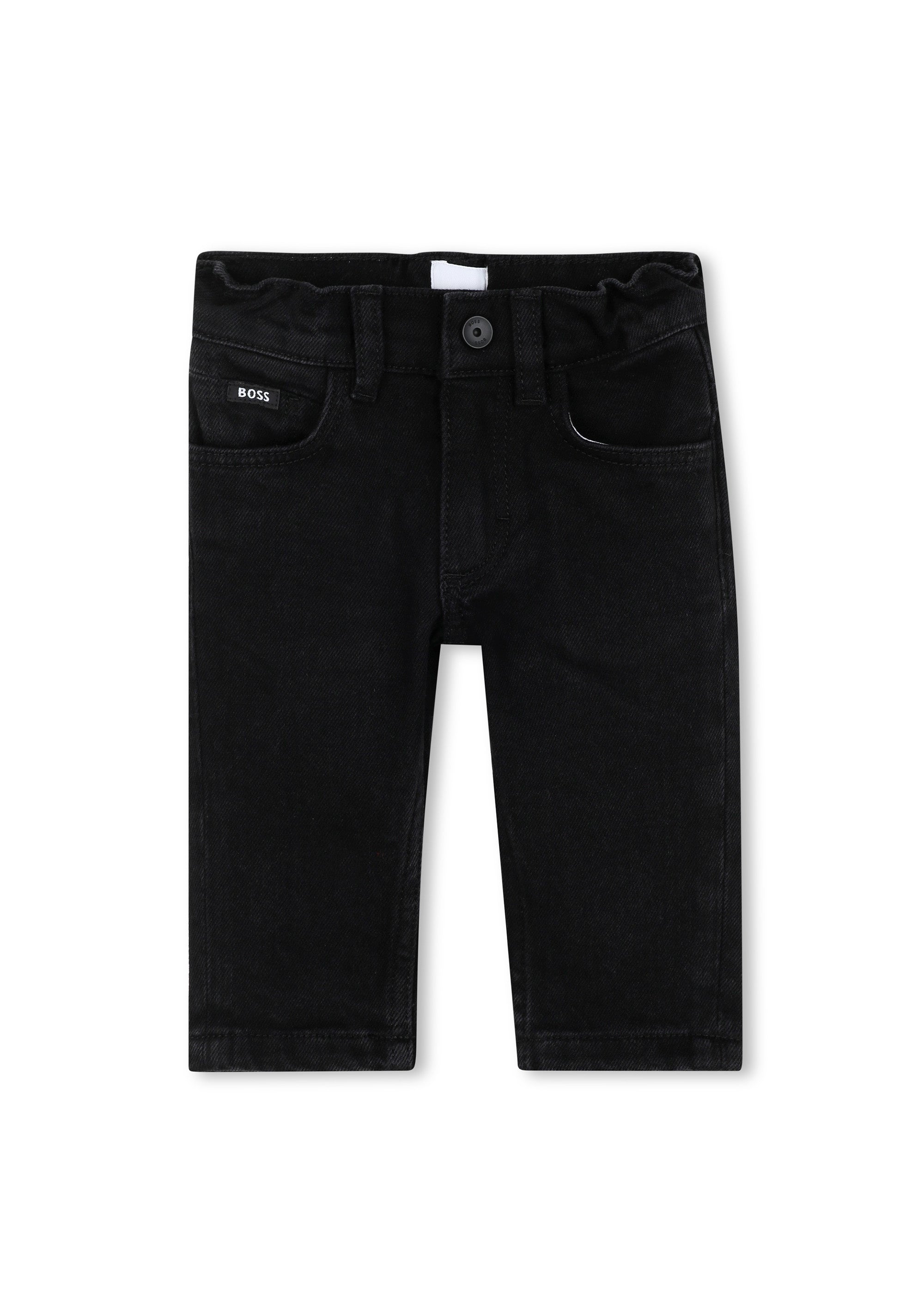 Boss Kids Denim Jeans Nero per Neonati