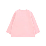 Moschino Kids T-Shirt Rosa con Logo per Neonate