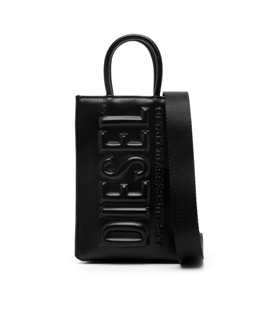 Diesel Kids Borsa Tte Dsl 3d Nera per Bambine