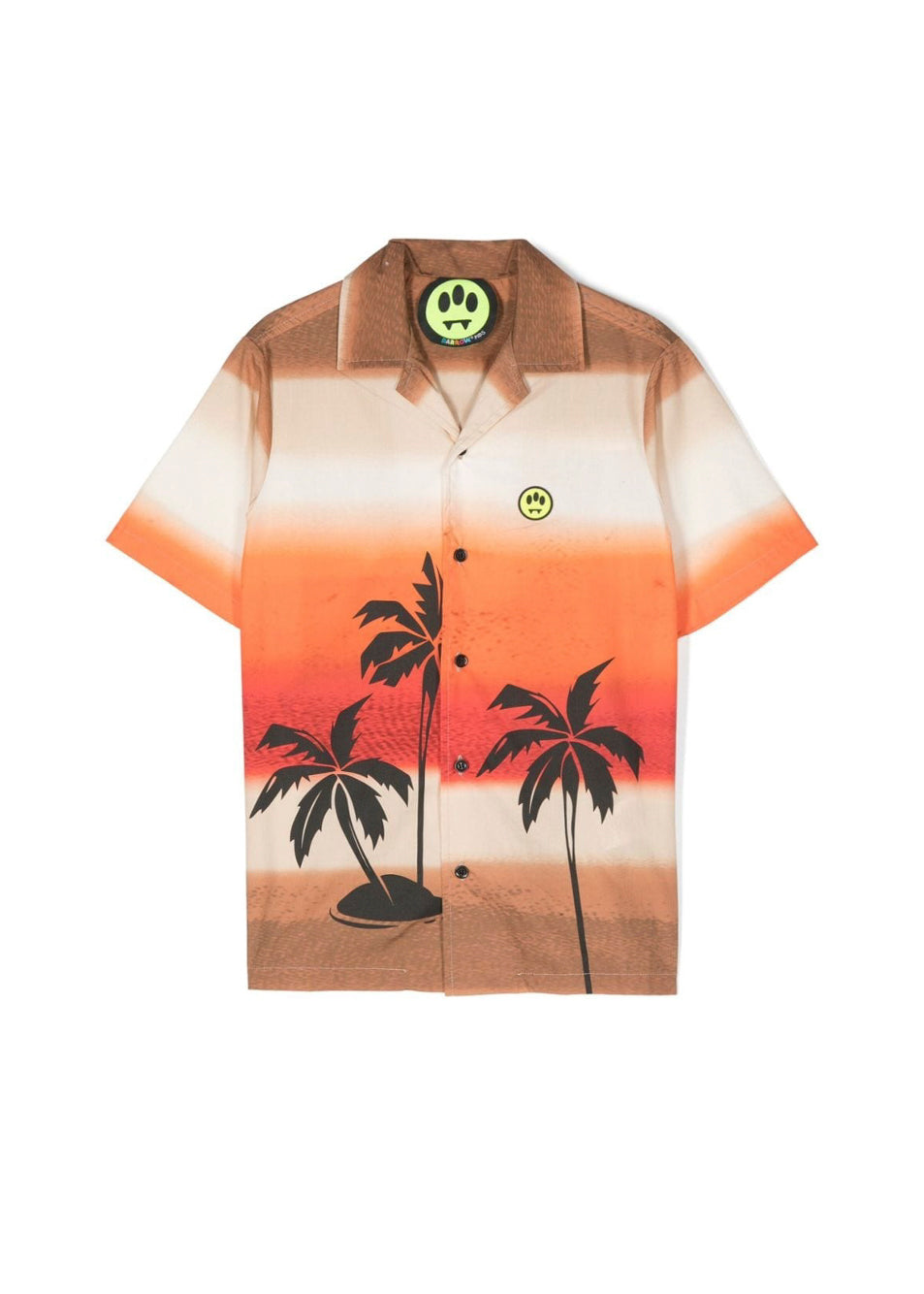 Barrow Kids Camicia Sabbia con Stampa Sunset per Bambini