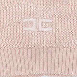 Elisabetta Franchi La Mia Bambina Cappello Rosa con Logo per Neonate