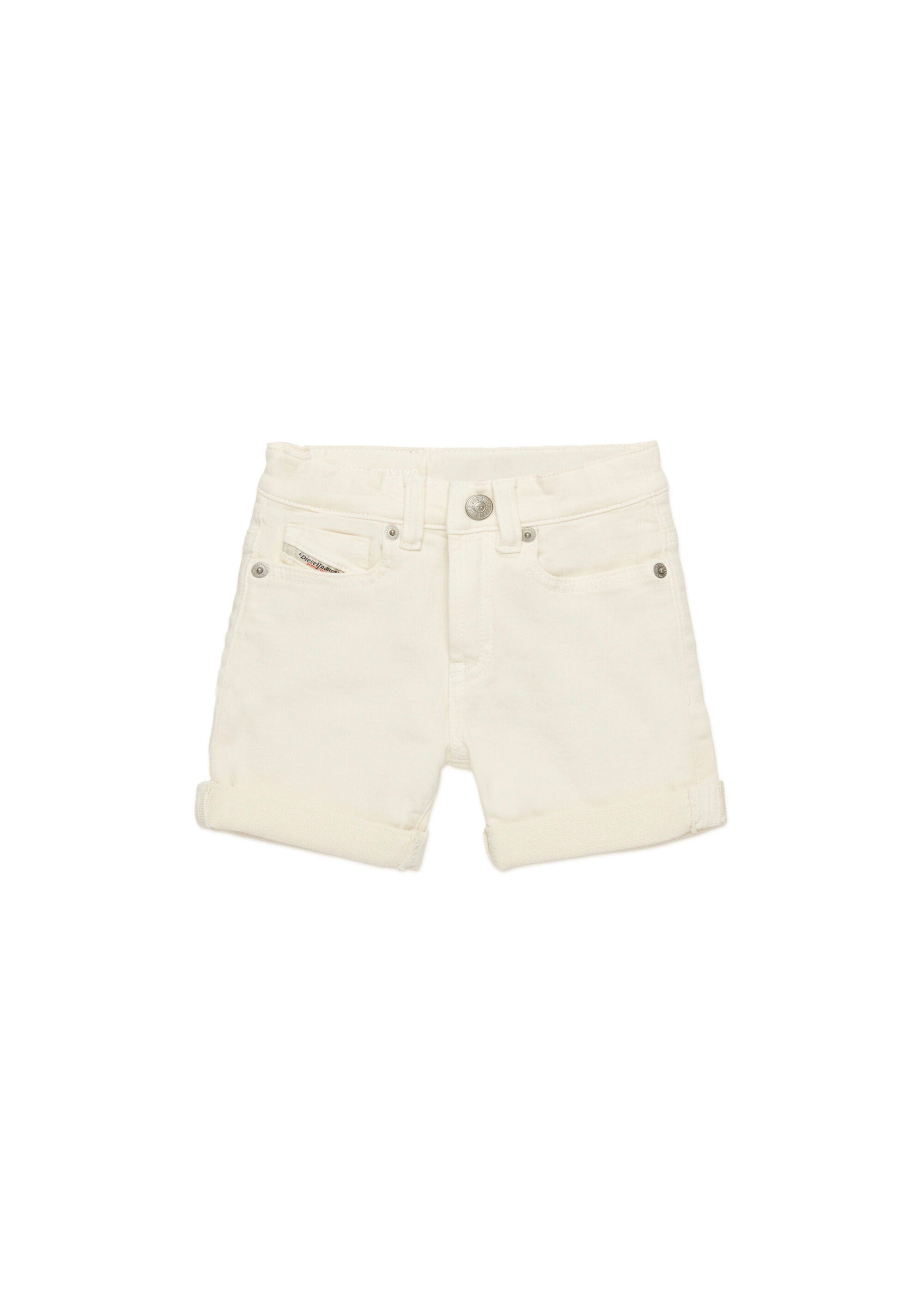 Diesel Kids Short in JoggJeans Panna per Neonati