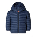 Save The Duck Kids Piumino Blu con Patch Logo per Neonati (fronte)