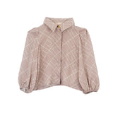 Elisabetta Franchi La Mia Bambina Camicia Sunrise con Logo Geometrico per Neonate