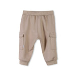 Boss Kids Pantaloni Beige con Tasconi per Neonati (retro)