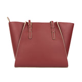 Msgm Kids Borsa Merlot con Maxi Logo a Contrasto per Bambine