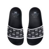 Elisabetta Franchi My Little Girl Black/Butter Slipper for Girls