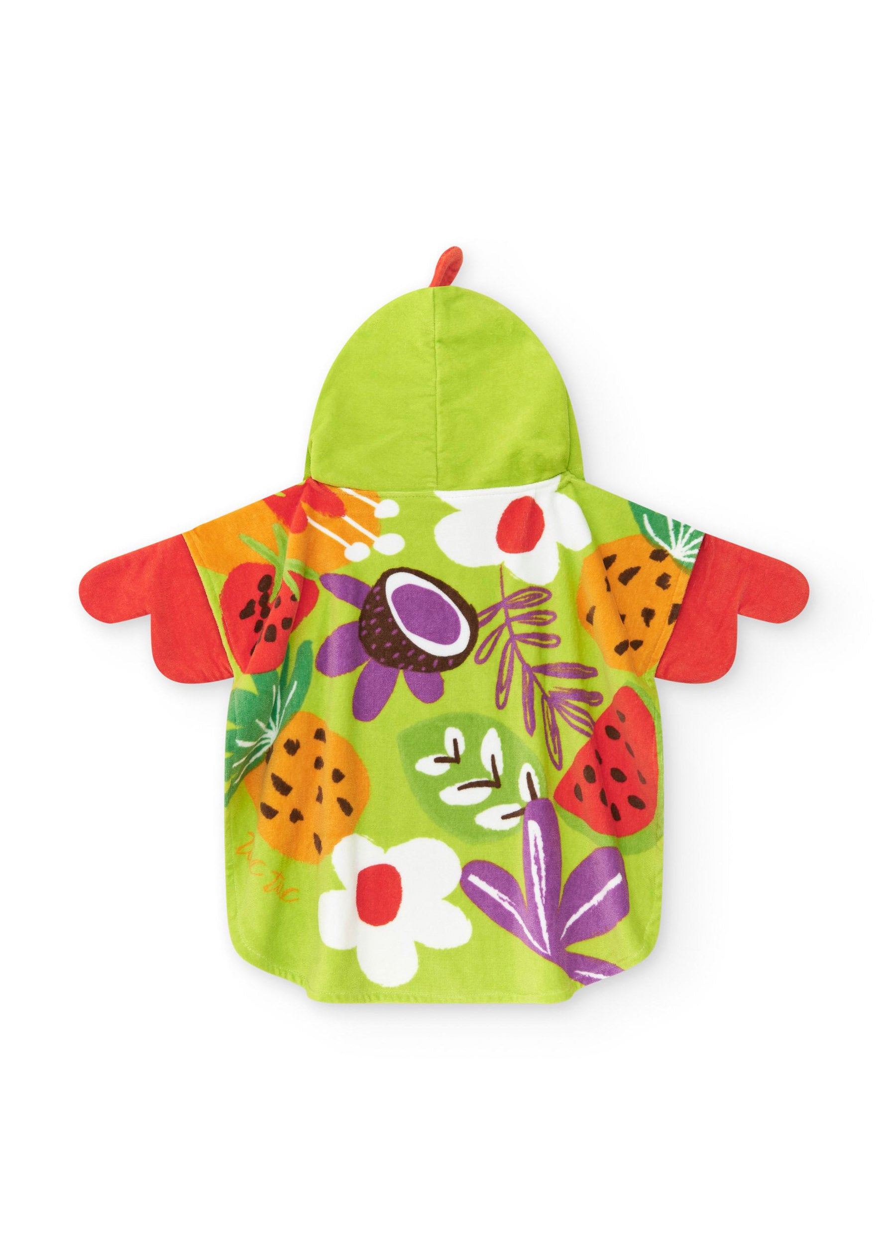 Tuc Tuc Telo Mare Stampa Birds Verde per Neonate