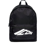 Dsquared2 Kids Zaino Nero con Stampa ICON per Bambini