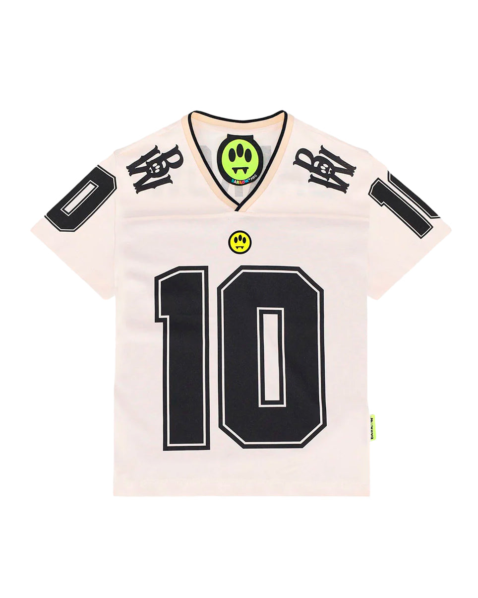 Barrow Kids Jersey Numero "10" Crema per Bambini