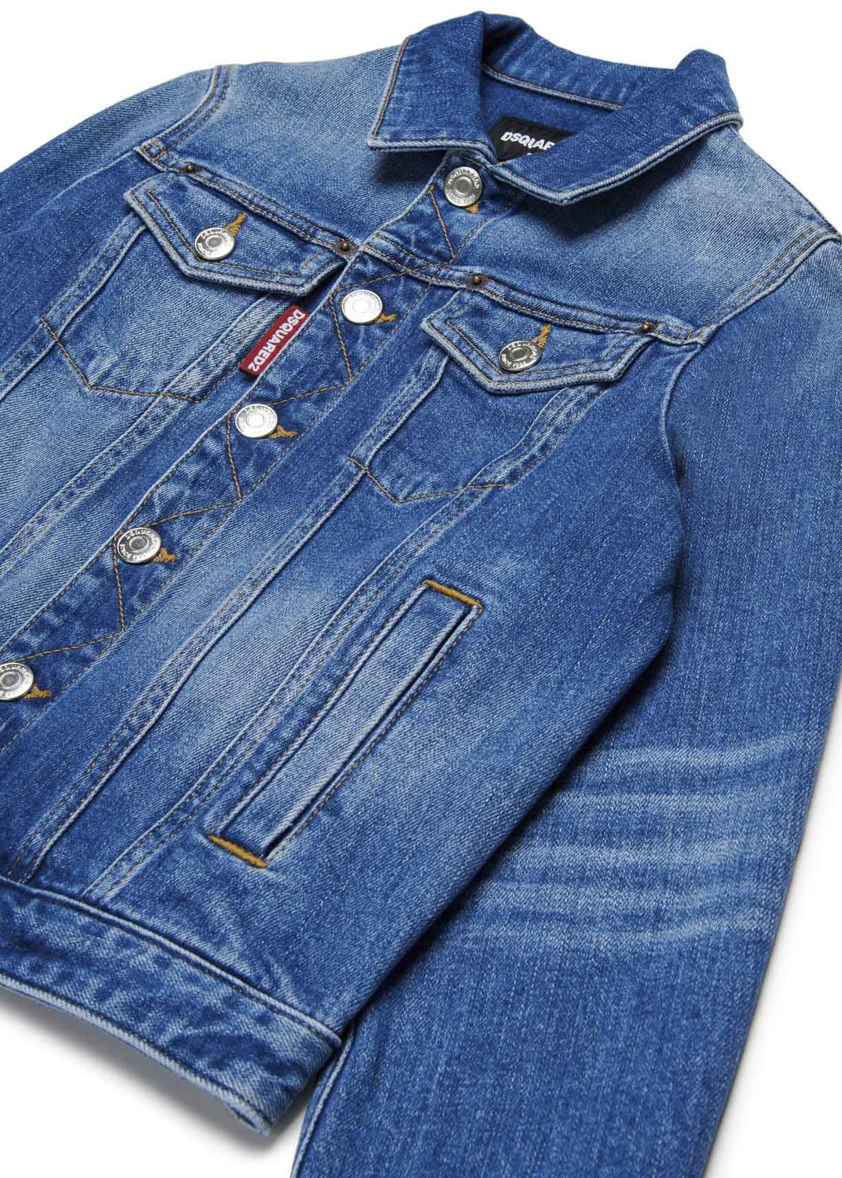 Dsquared2 Kids Giubbino Denim per Bambini