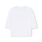 Boss Kids T-Shirt Bianca con Stampa Logo