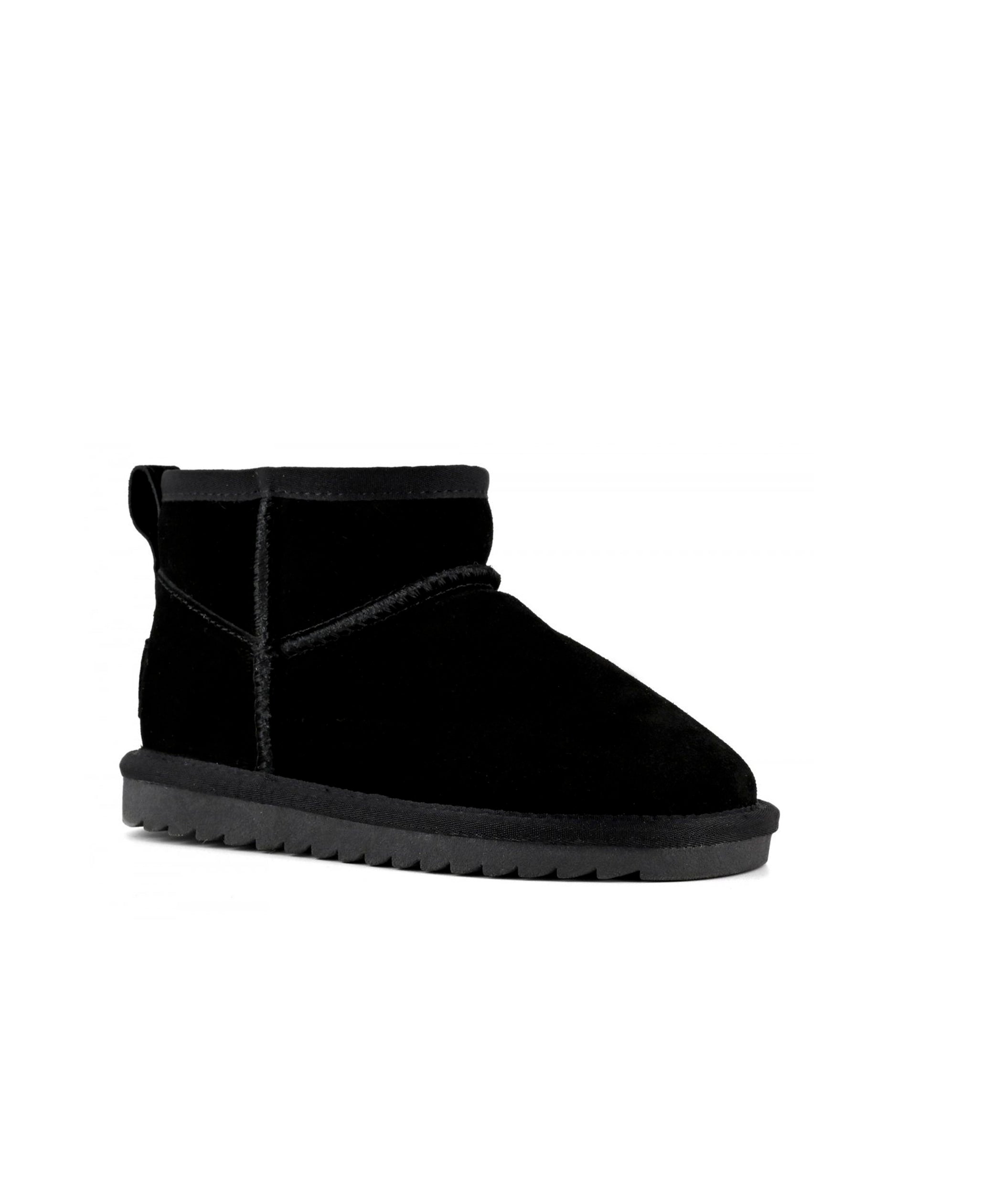 Colors of California Stivale Basso Nero Scamosciato per Bambine