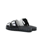 Sensi Kids Black Fluo White Double Band Sandal for Children