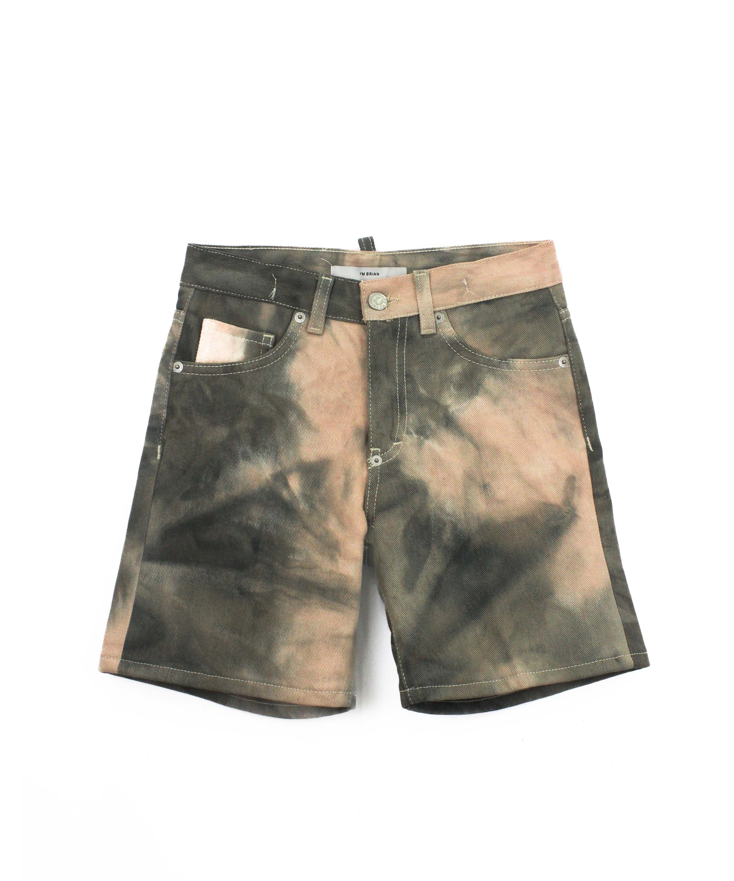 I'm Brian Bermuda Jeans Maltito Verde per Bambini