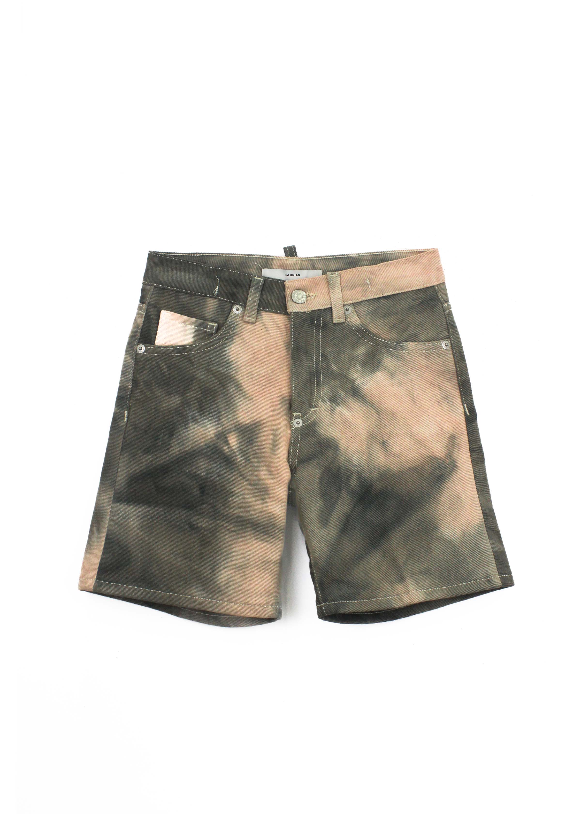 I'm Brian Bermuda Jeans Maltito Verde per Bambini