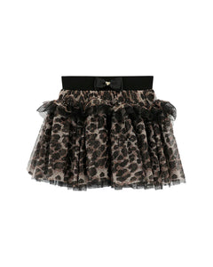 Angel's Face Gonna Leopardata nera per Bambine