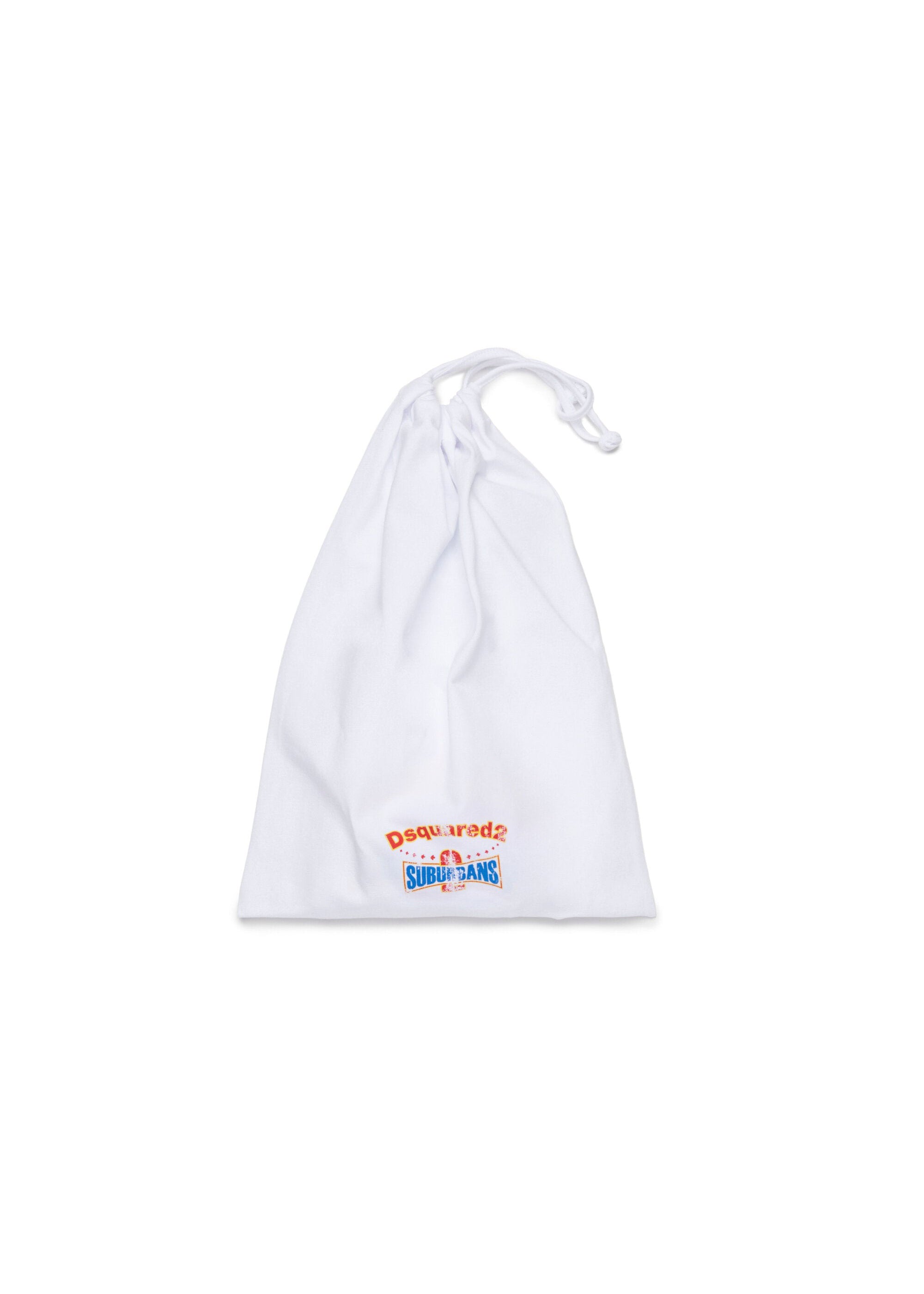 Dsquared2 Kids T-shirt Bianca con Shorts per Neonati