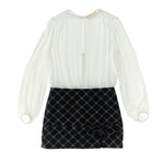 Elisabetta Franchi La Mia Bambina Abito Avorio/Burro con Monogram per Bambine