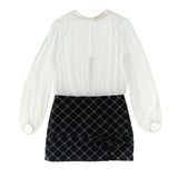 Elisabetta Franchi La Mia Bambina Abito Avorio/Burro con Monogram per Bambine