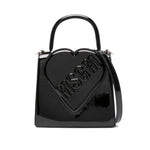 MSGM Kids Borsa Nera con Logo Groffato per Bambine