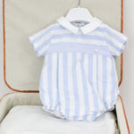Deolinda Pagliaccetto Celeste a Righe per Neonate