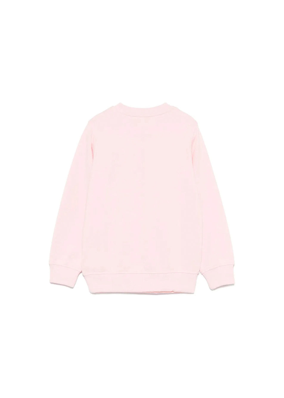 Moschino Kids Felpa Girocollo Rosa con Stampa per Bambini