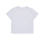 Diesel Kids T-shirt Bianca con Logo Pailettes per Bambine (retro)