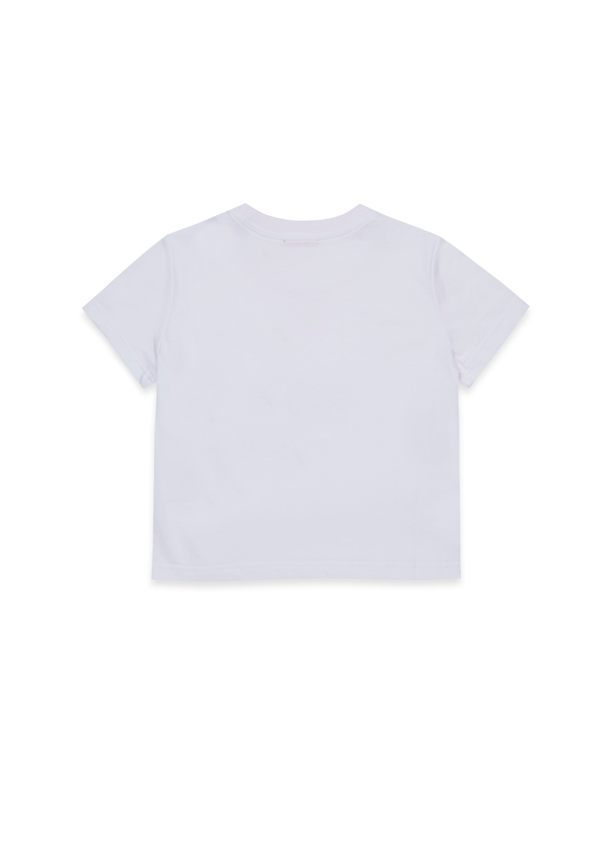 Diesel Kids T-shirt Bianca con Logo Pailettes per Bambine (retro)